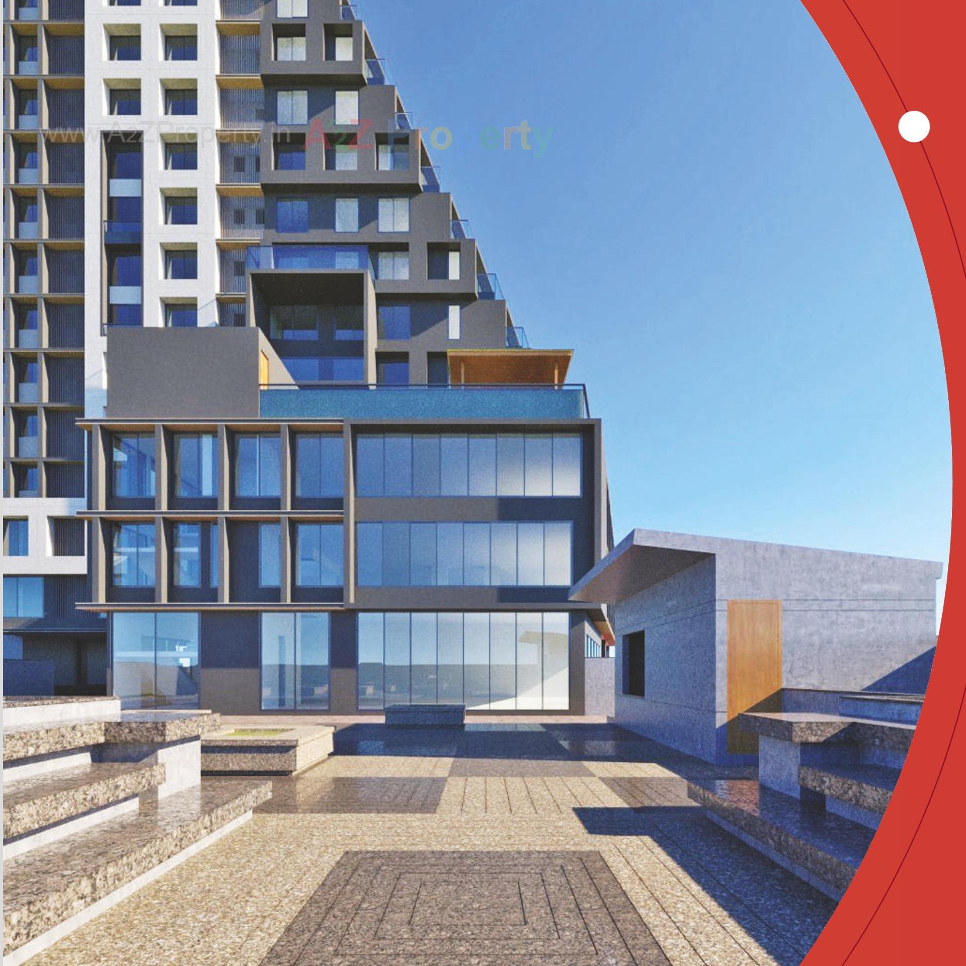 3D Elevation of real estate project Solitaire Connect located at Makarba, Ahmedabad, Gujarat