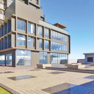 Elevation of real estate project Solitaire Connect located at Makarba, Ahmedabad, Gujarat