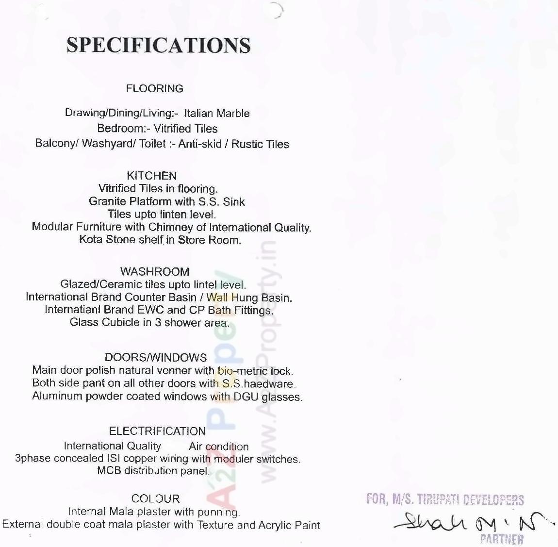 Project Specifications