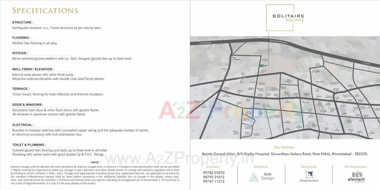  of real estate project Solitaire Square located at Nikol, Ahmedabad, Gujarat