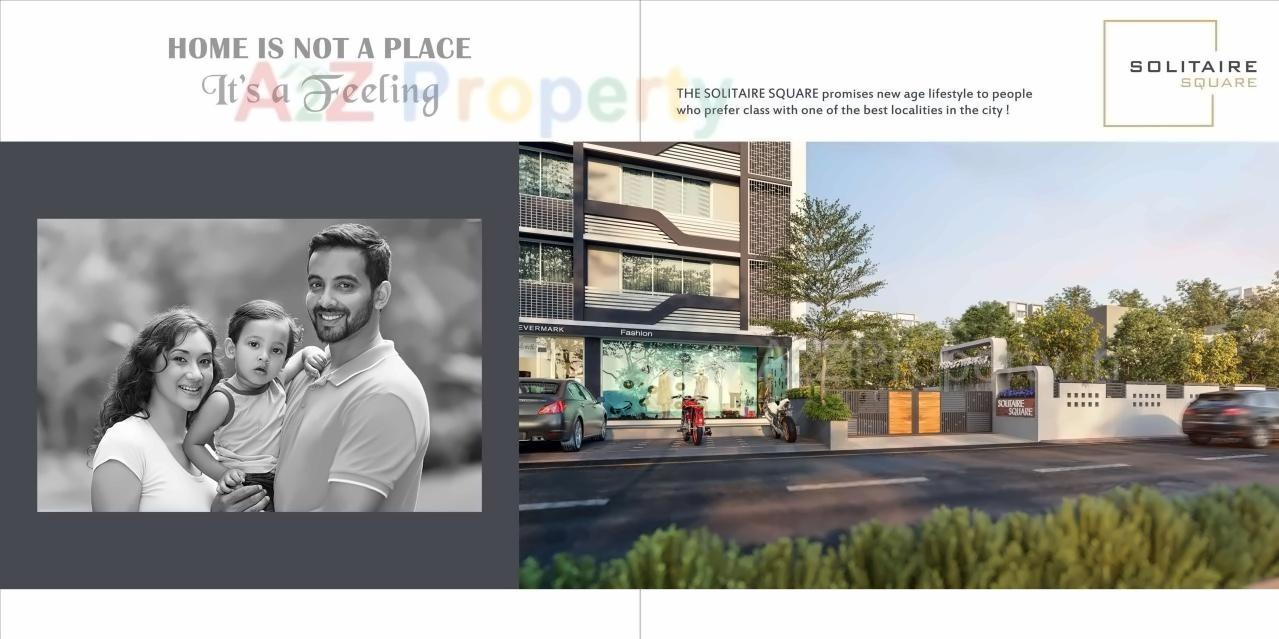 3D Elevation of real estate project Solitaire Square located at Nikol, Ahmedabad, Gujarat