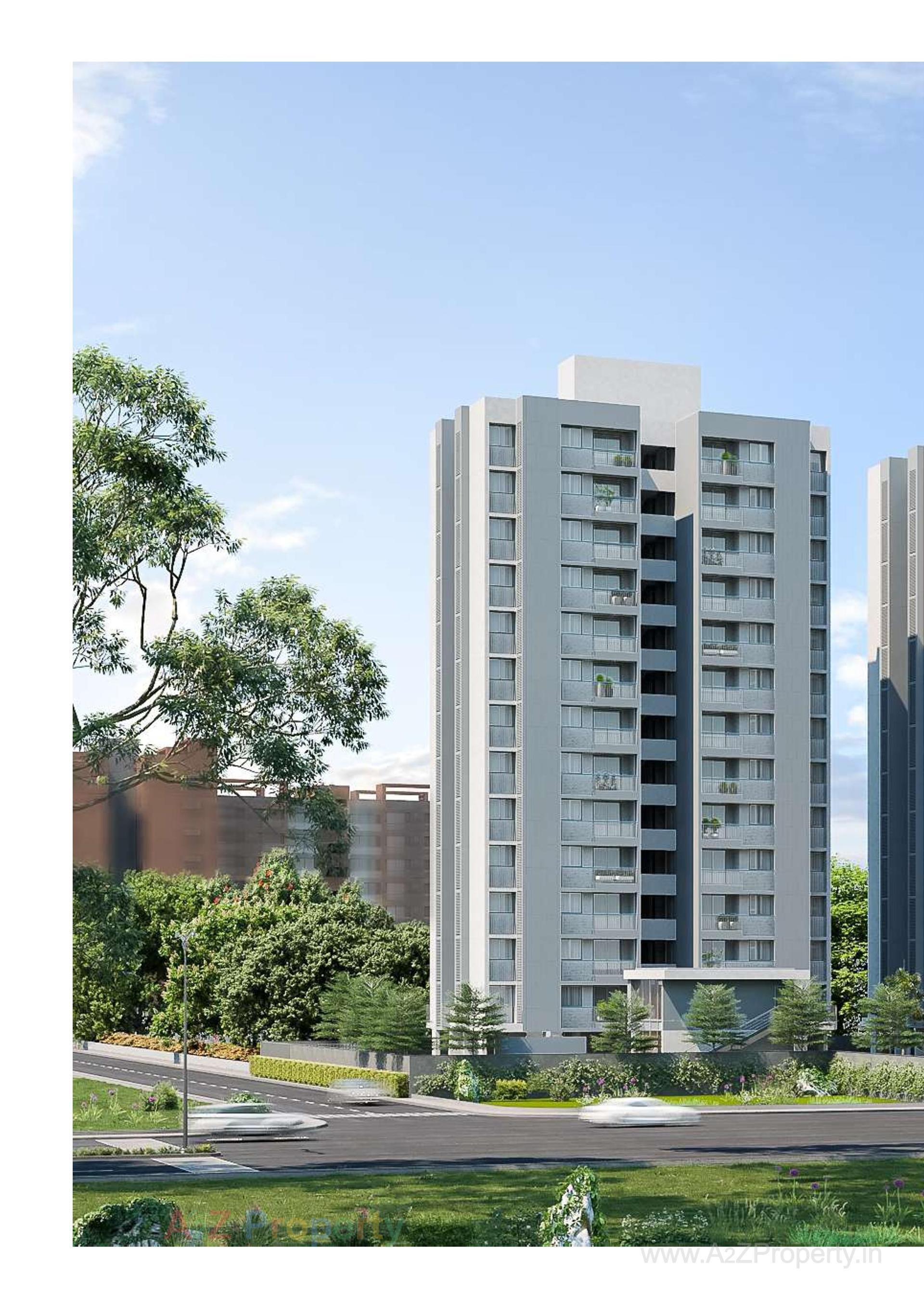 3D Elevation of real estate project Solitaire Vista located at Gota, Ahmedabad, Gujarat