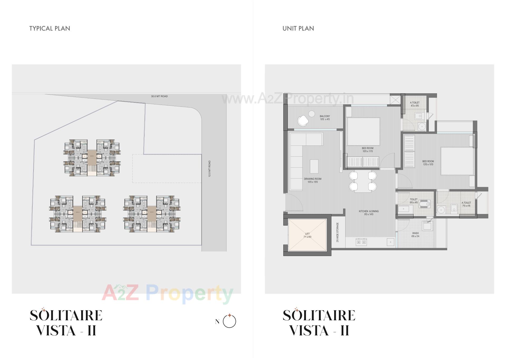 Layout of real estate project Solitaire Vista located at Gota, Ahmedabad, Gujarat