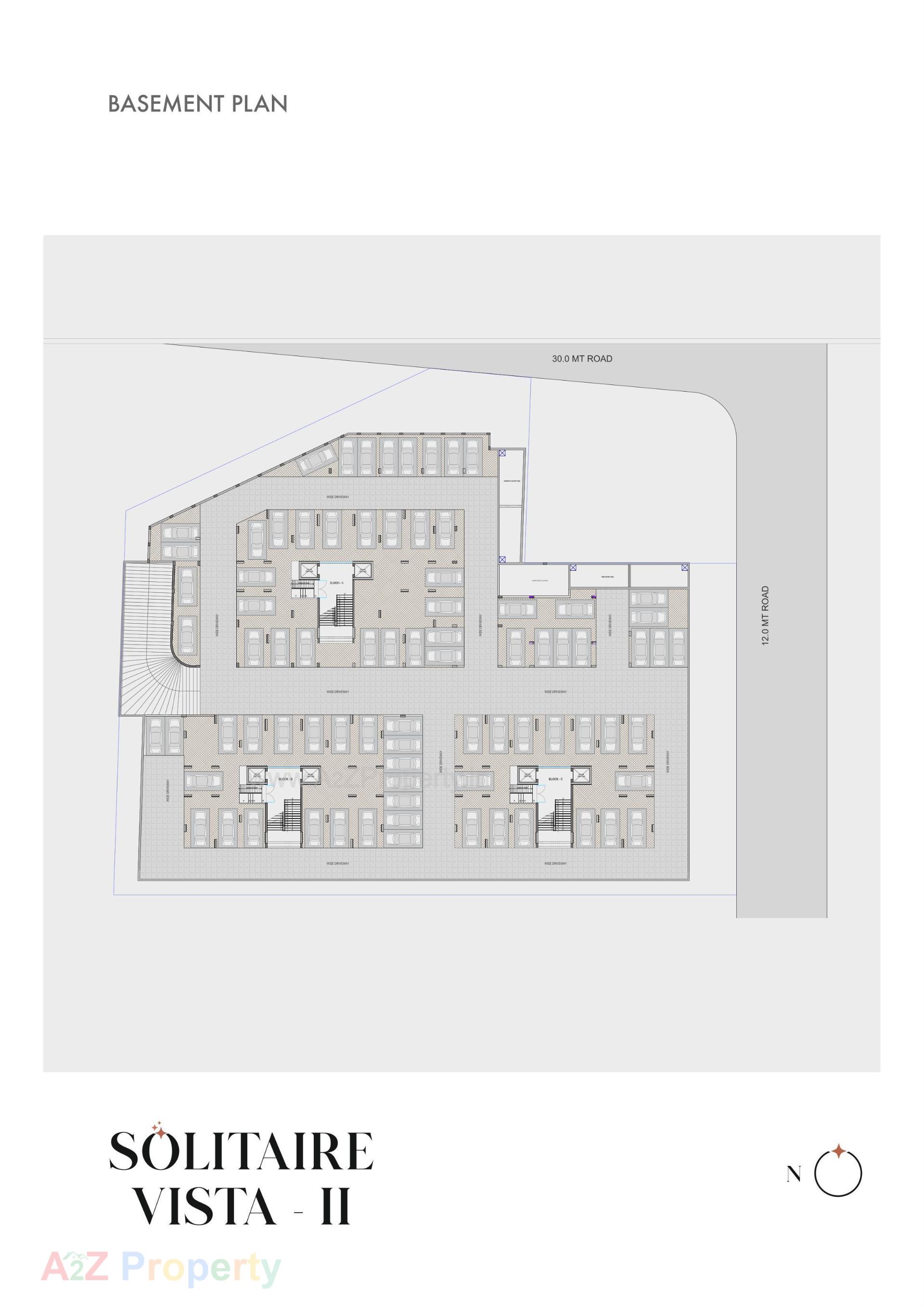 Layout of real estate project Solitaire Vista located at Gota, Ahmedabad, Gujarat