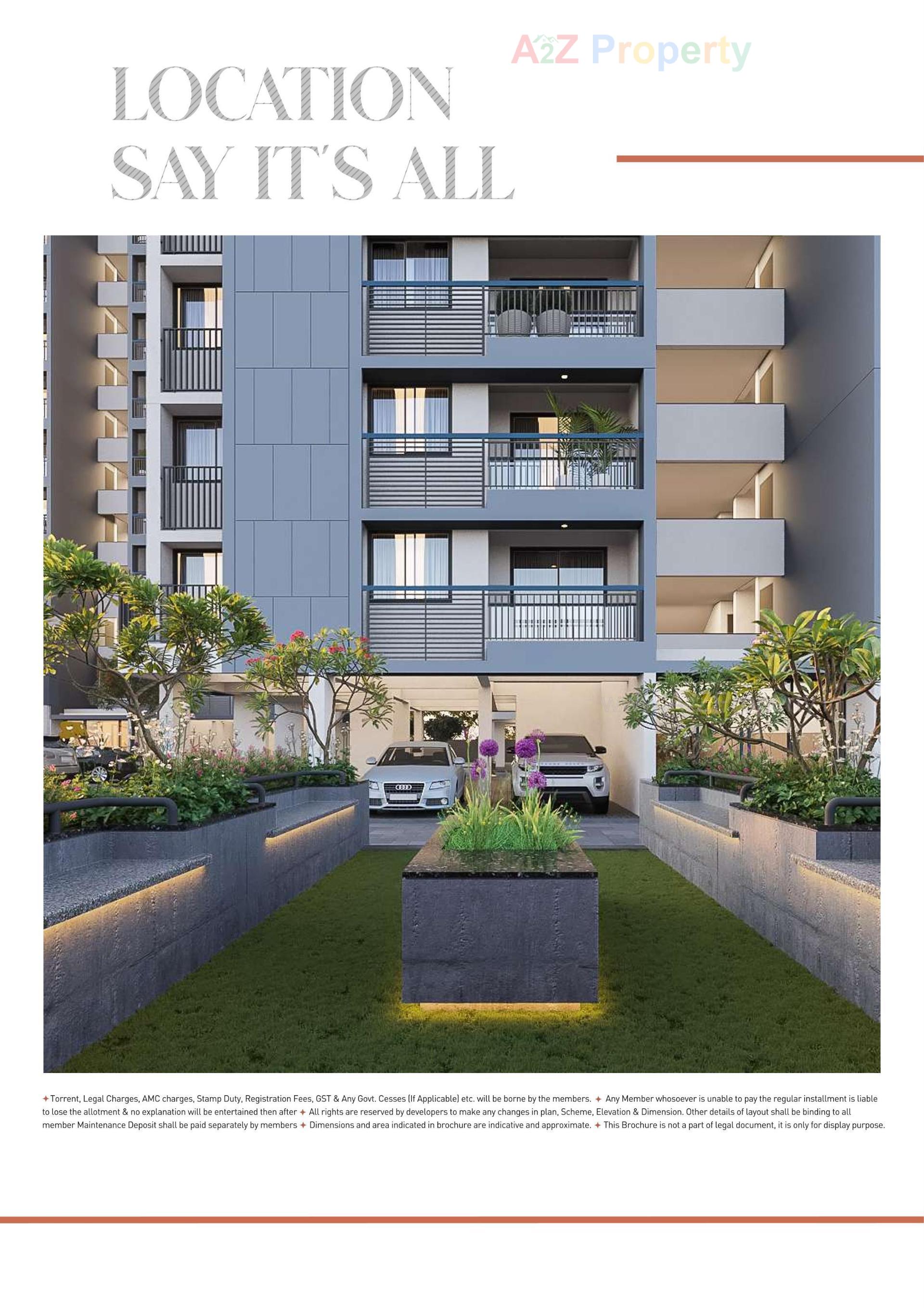 3D Elevation of real estate project Solitaire Vista located at Gota, Ahmedabad, Gujarat