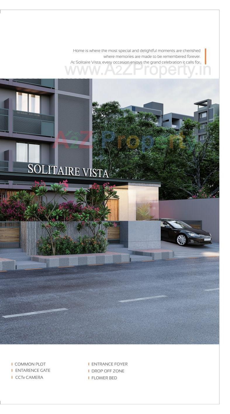 3D Elevation of real estate project Solitaire Vista located at Gota, Ahmedabad, Gujarat
