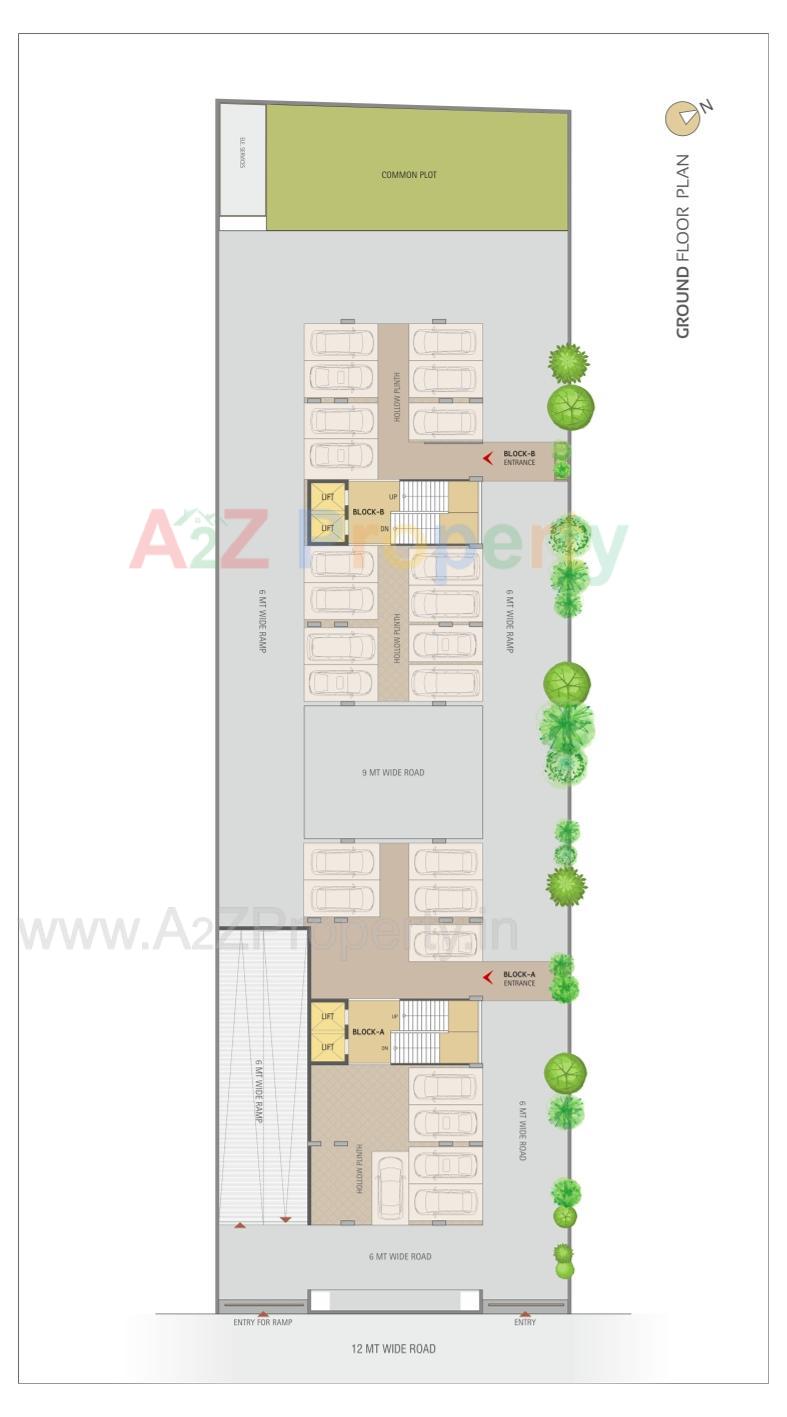 Layout of real estate project Solitaire Vista located at Gota, Ahmedabad, Gujarat