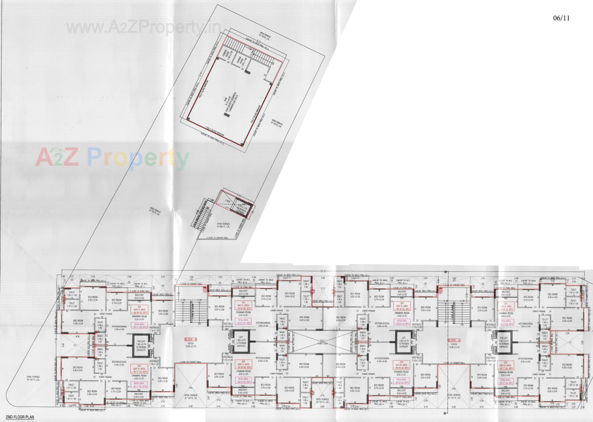 Layout of real estate project Solo Bliss located at Ghuma, Ahmedabad, Gujarat