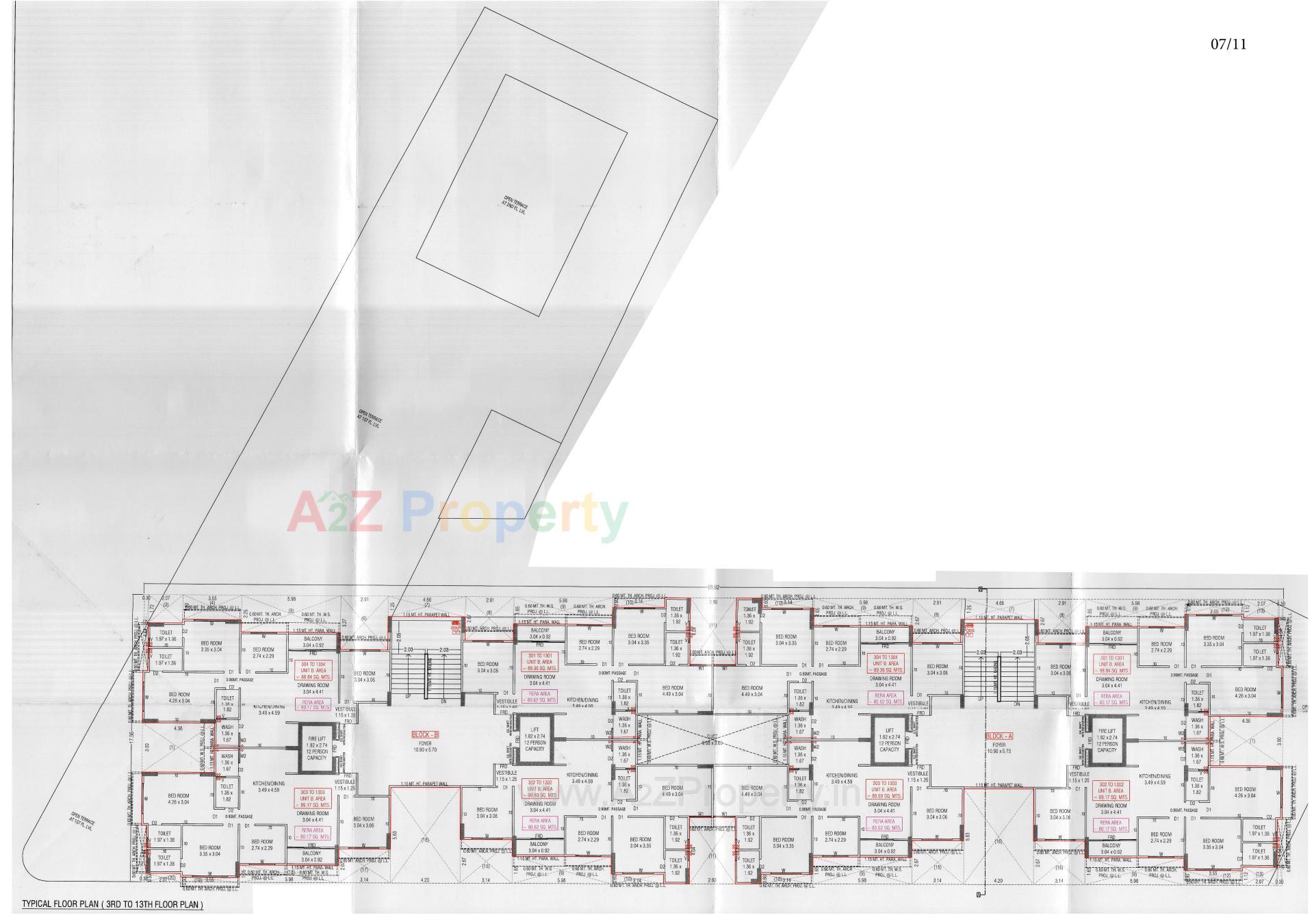 Layout of real estate project Solo Bliss located at Ghuma, Ahmedabad, Gujarat