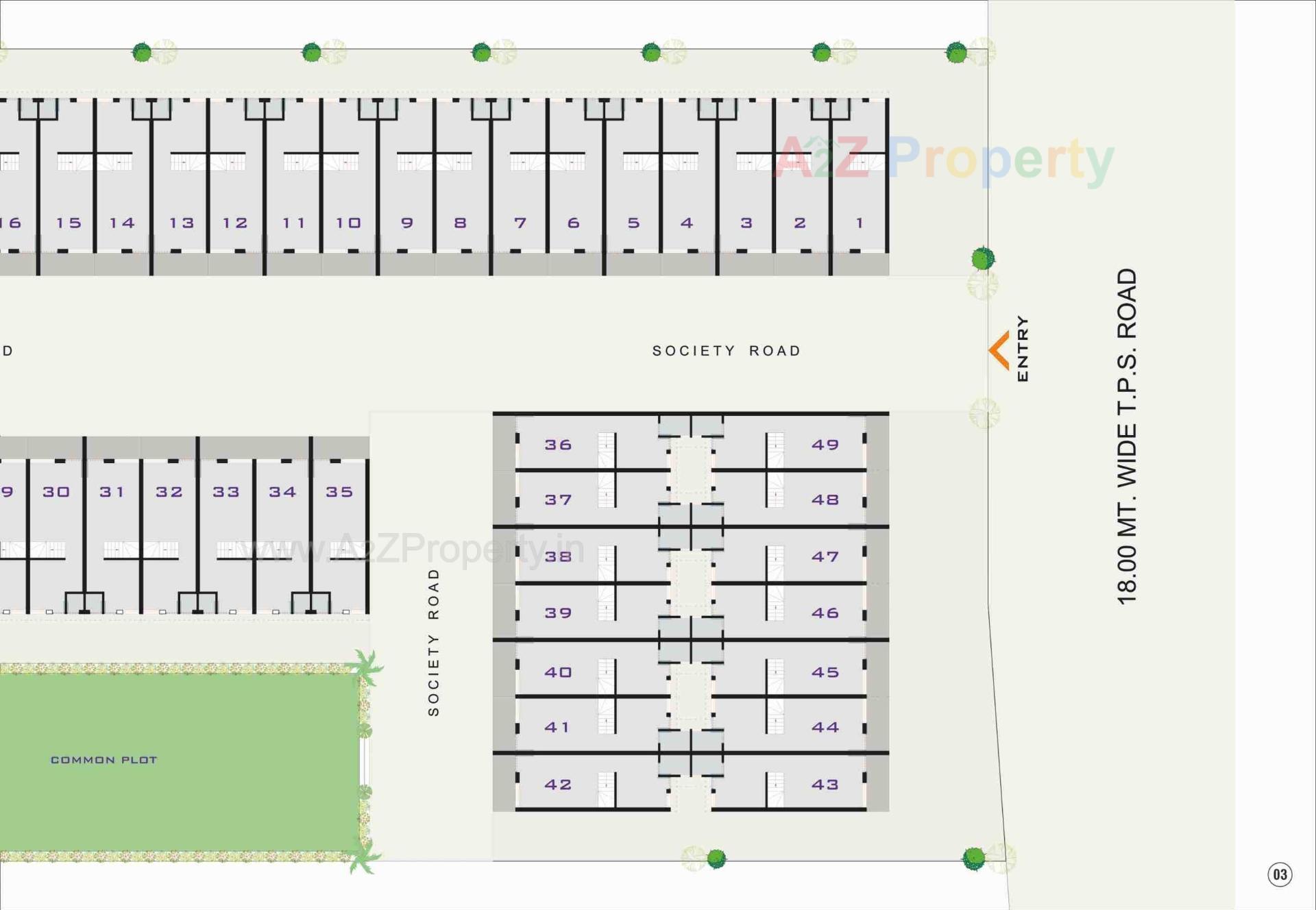 Layout of real estate project Somnath Villa located at Geratpur, Ahmedabad, Gujarat