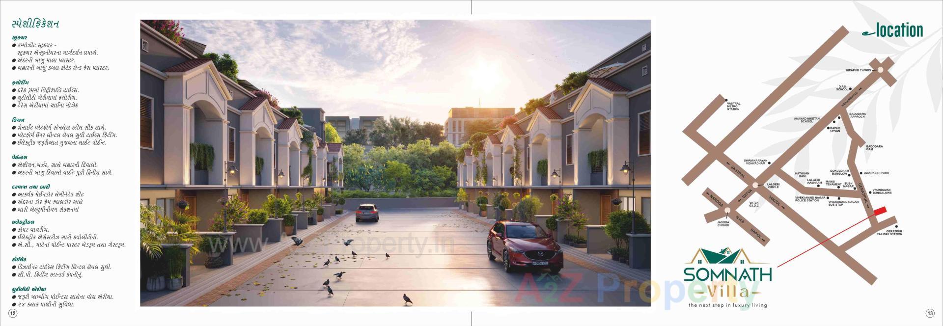  of real estate project Somnath Villa located at Geratpur, Ahmedabad, Gujarat