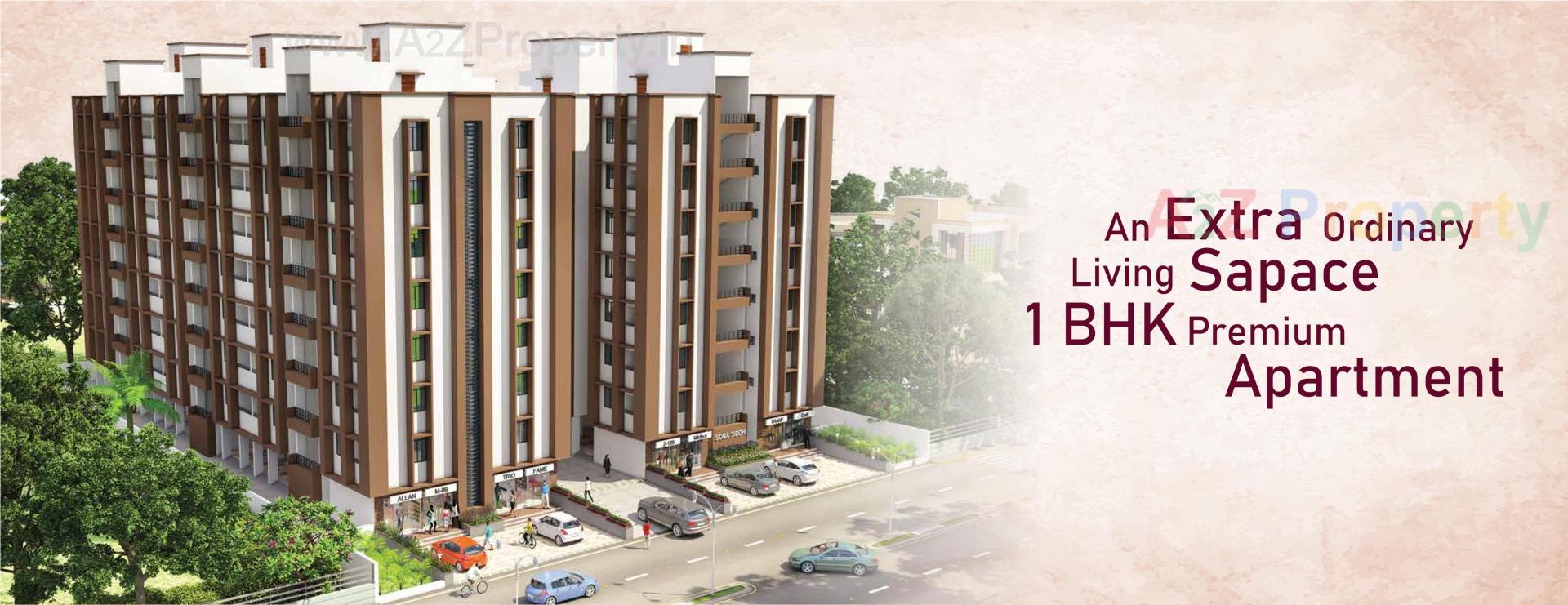 3D Elevation of real estate project Sona Siddhi located at Vatva, Ahmedabad, Gujarat