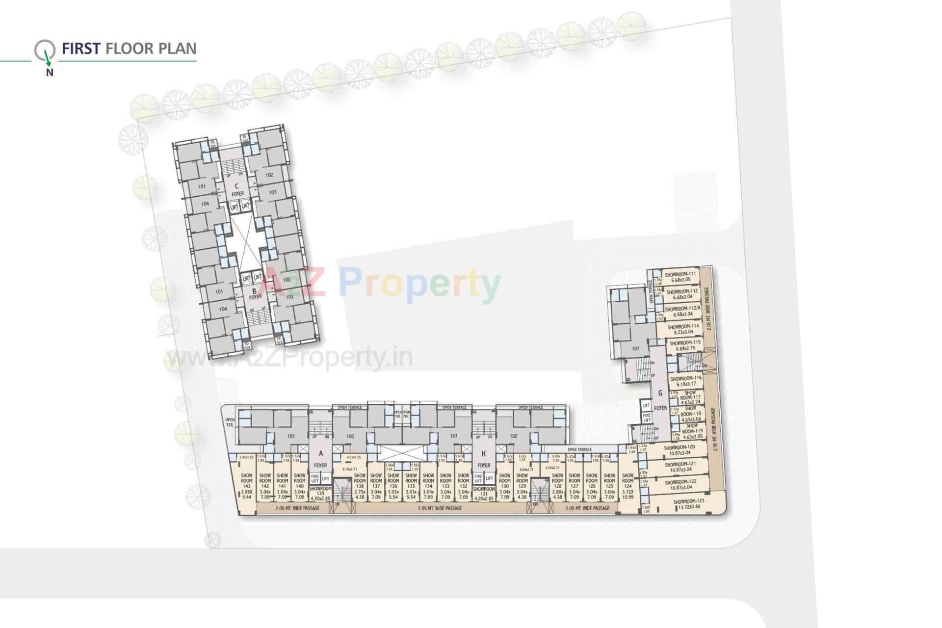 Layout of real estate project Sp Nirvana located at Ghuma, Ahmedabad, Gujarat