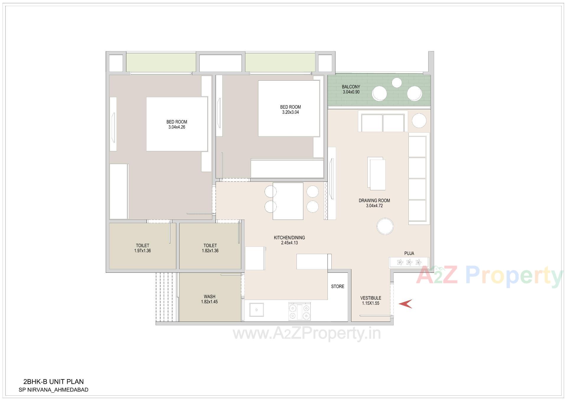 Layout of real estate project Sp Nirvana located at Ghuma, Ahmedabad, Gujarat