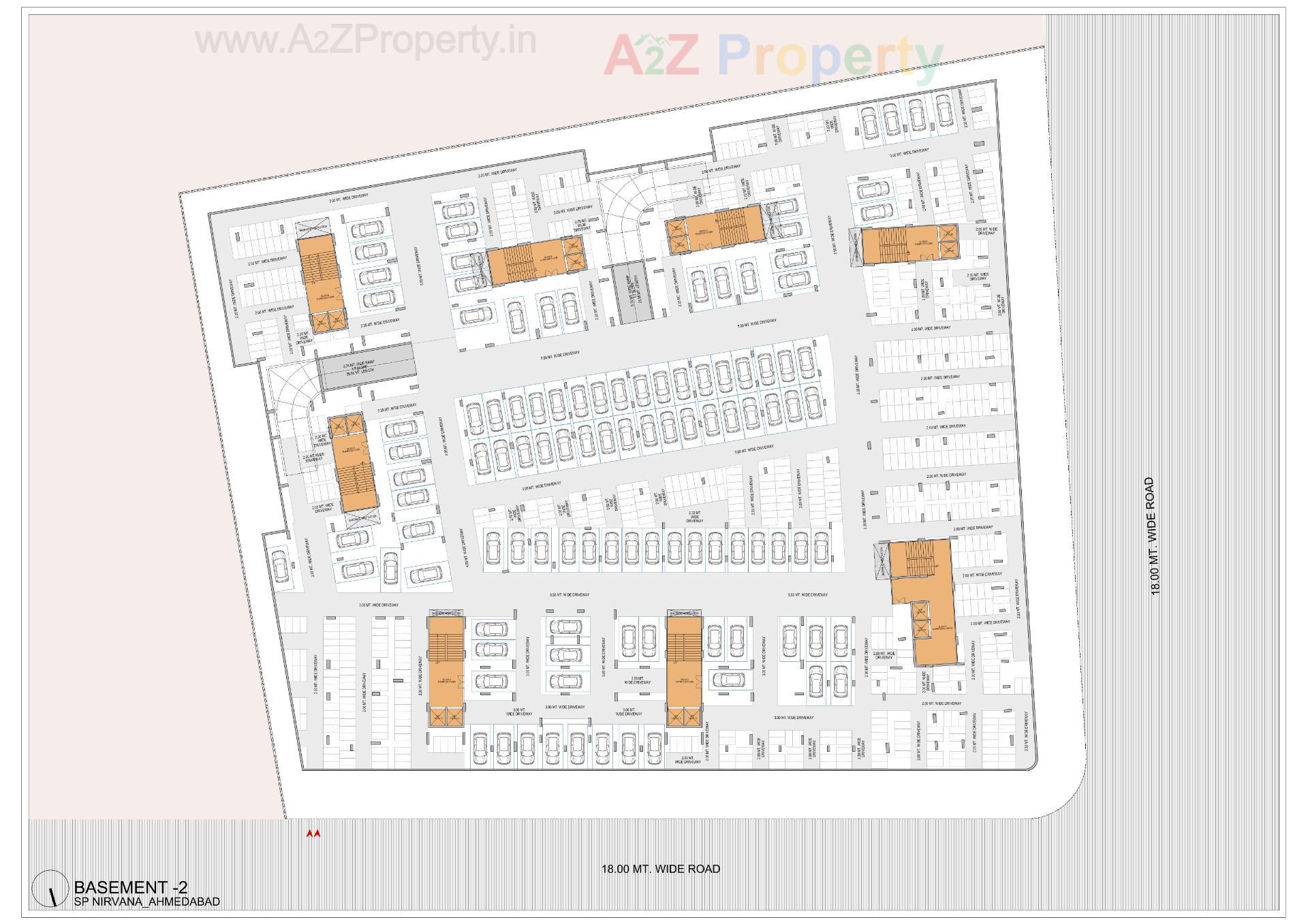 Layout of real estate project Sp Nirvana located at Ghuma, Ahmedabad, Gujarat