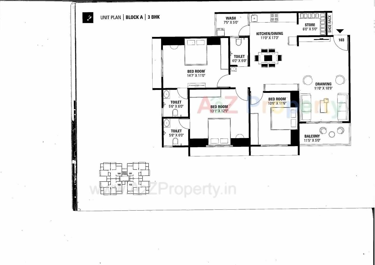 Layout of real estate project Span Valancia located at Nikol, Ahmedabad, Gujarat