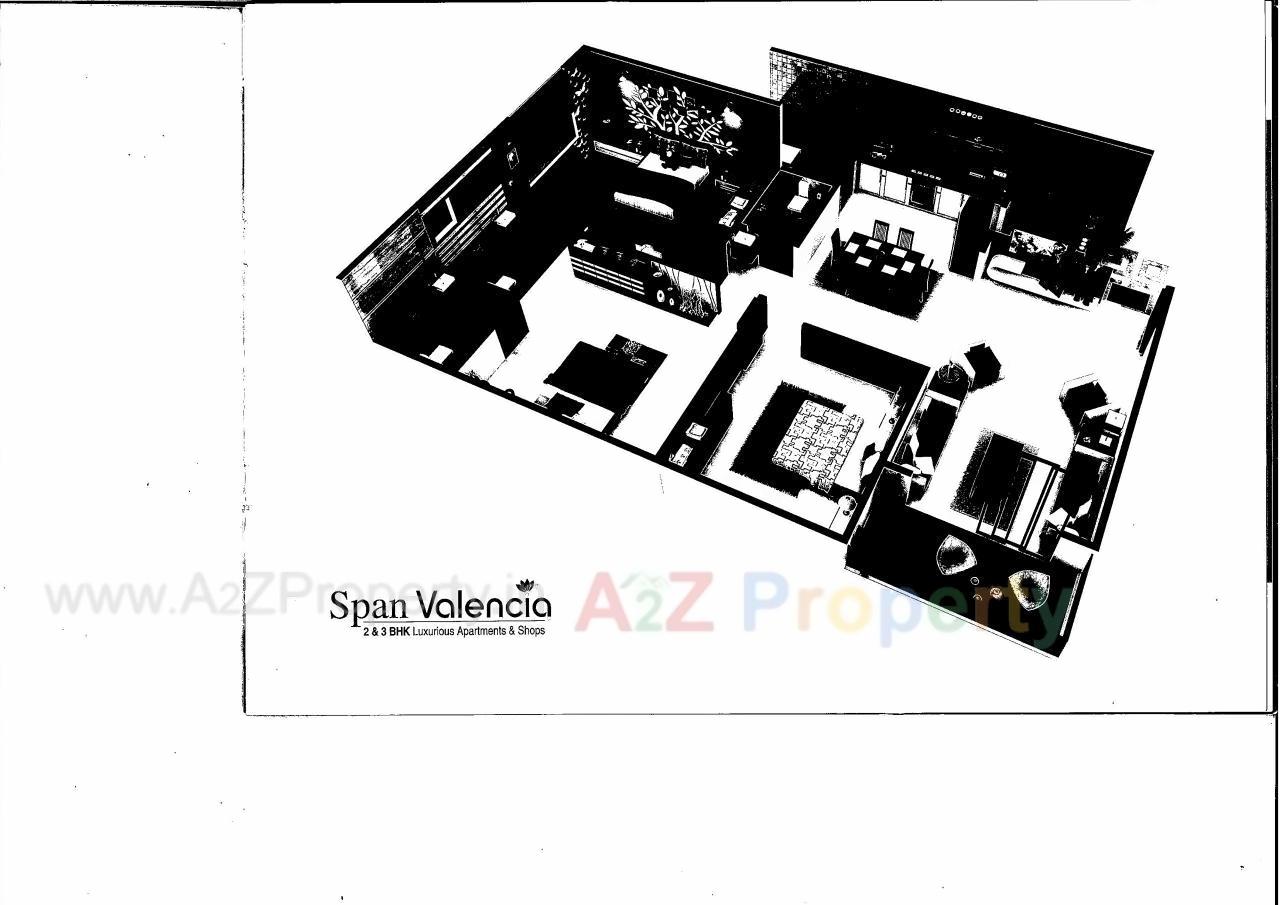 Layout of real estate project Span Valancia located at Nikol, Ahmedabad, Gujarat