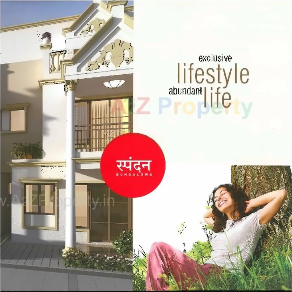 3D Elevation of real estate project Spandan Bunglows located at Hanspura, Ahmedabad, Gujarat