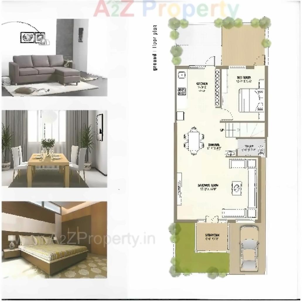 Layout of real estate project Spandan Bunglows located at Hanspura, Ahmedabad, Gujarat