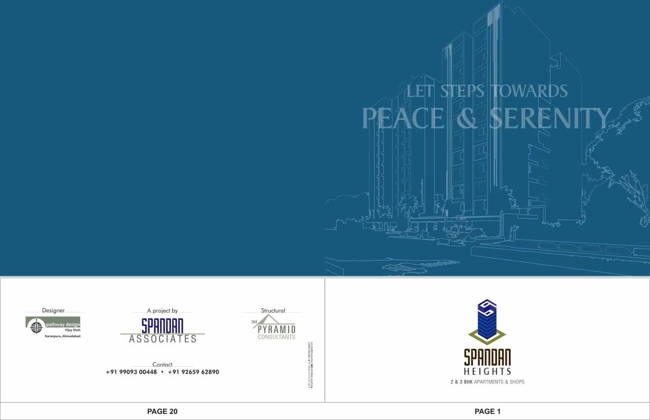  of real estate project Spandan Heights located at Tragad, Ahmedabad, Gujarat