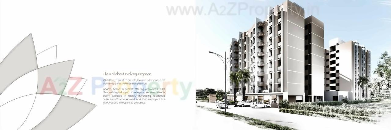 3D Elevation of real estate project Sparsh Aaron located at Shahwadi, Ahmedabad, Gujarat