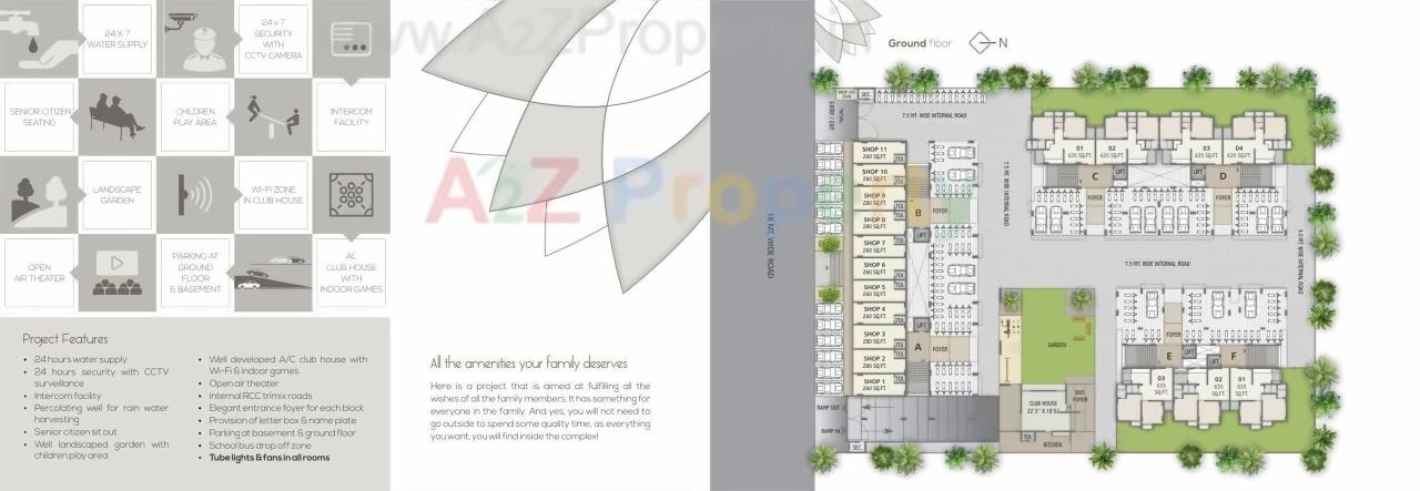 Layout of real estate project Sparsh Aaron located at Shahwadi, Ahmedabad, Gujarat