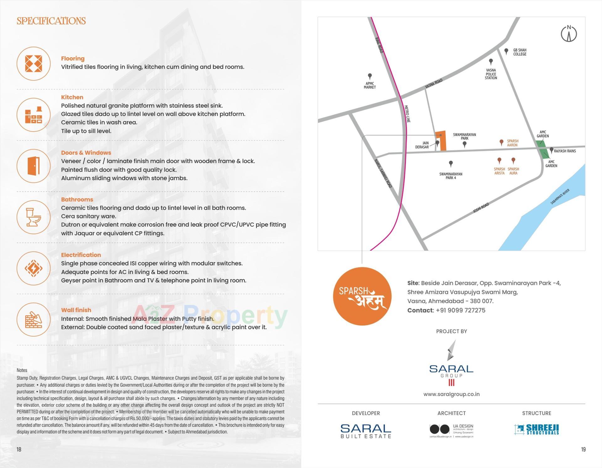  of real estate project Sparsh Arham located at Shahwadi, Ahmedabad, Gujarat