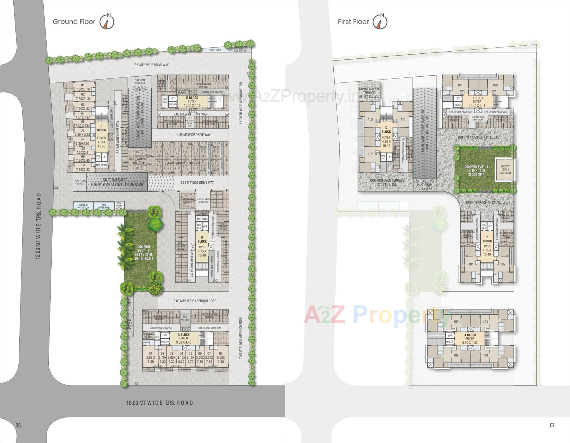 Layout of real estate project Sparsh Arham located at Shahwadi, Ahmedabad, Gujarat
