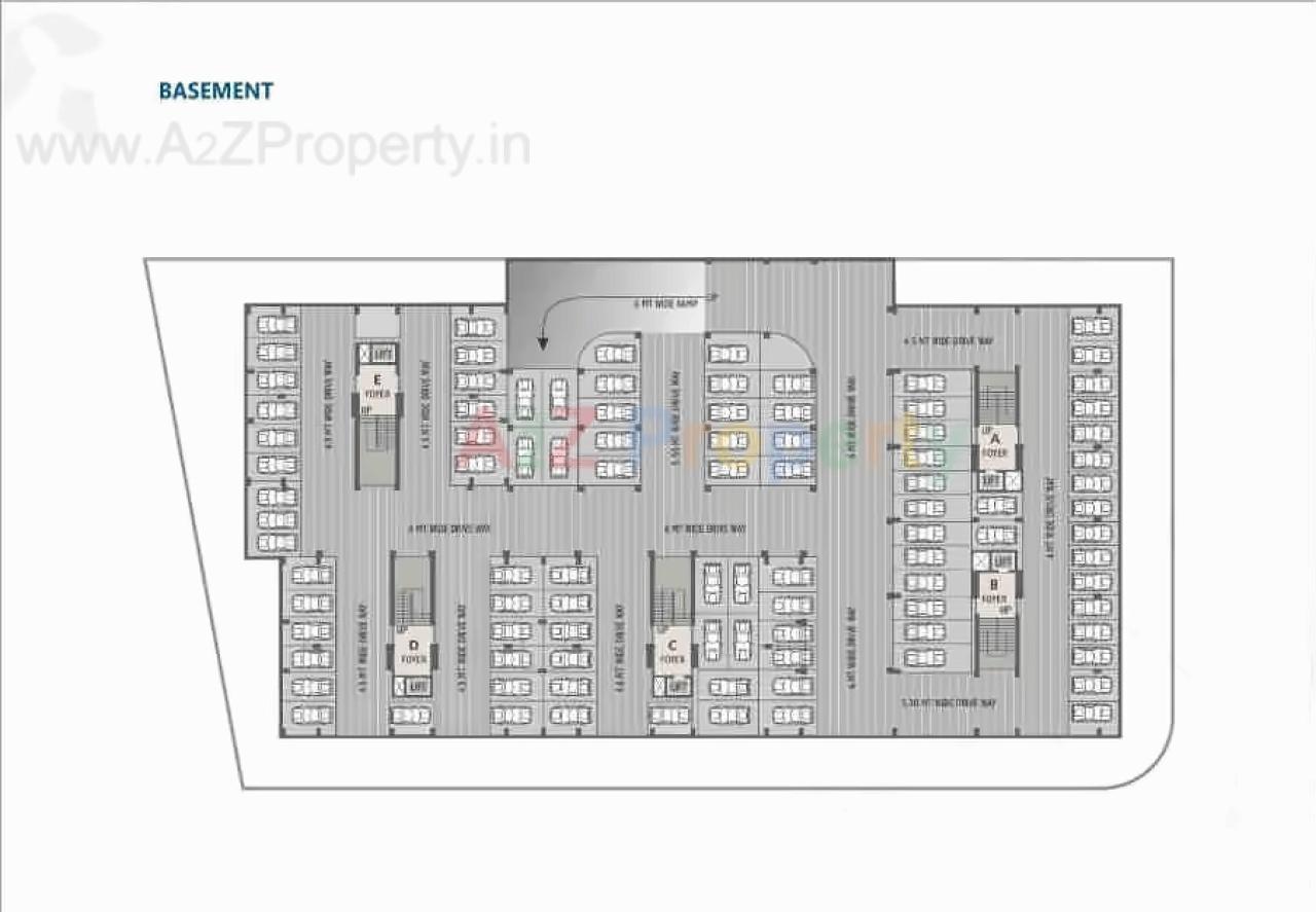 Layout of real estate project Sparsh Aura located at Shahwadi, Ahmedabad, Gujarat