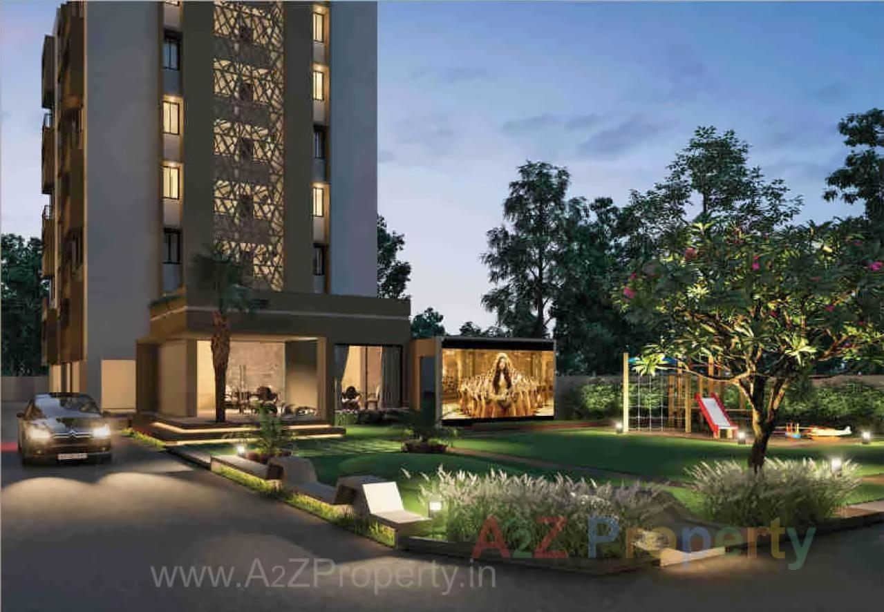 3D Elevation of real estate project Sparsh Aura located at Shahwadi, Ahmedabad, Gujarat
