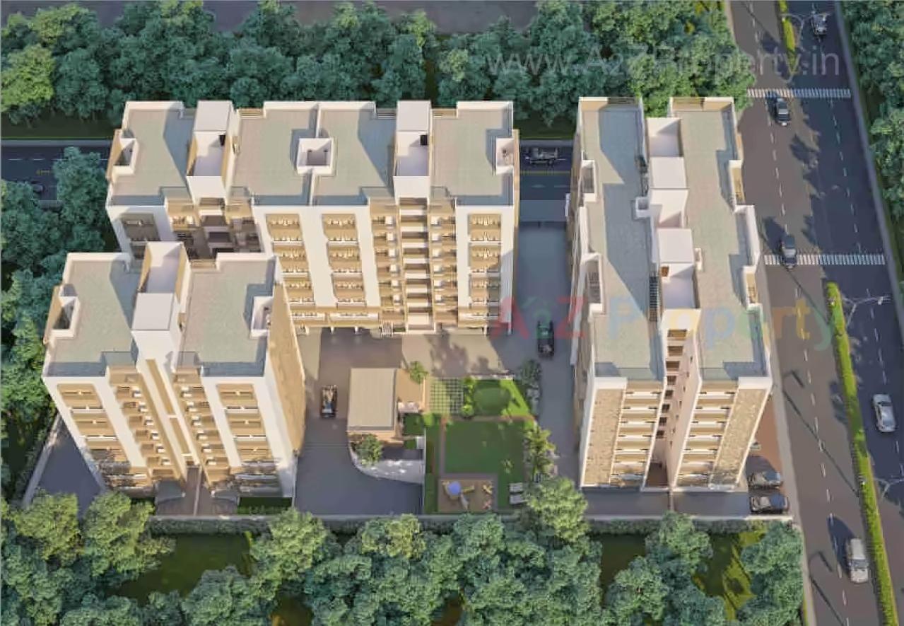 3D Elevation of real estate project Sparsh Aura located at Shahwadi, Ahmedabad, Gujarat