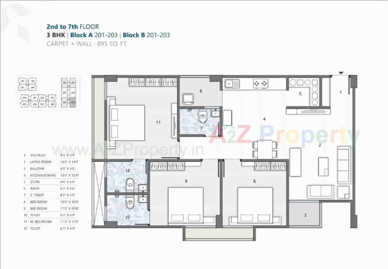 Layout of real estate project Sparsh Aura located at Shahwadi, Ahmedabad, Gujarat