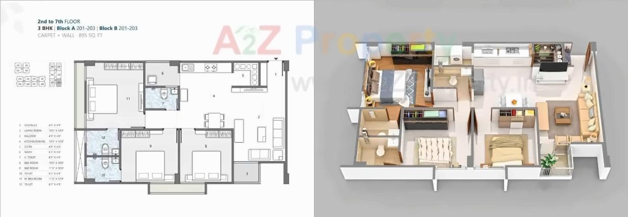 Layout of real estate project Sparsh Aura located at Shahwadi, Ahmedabad, Gujarat