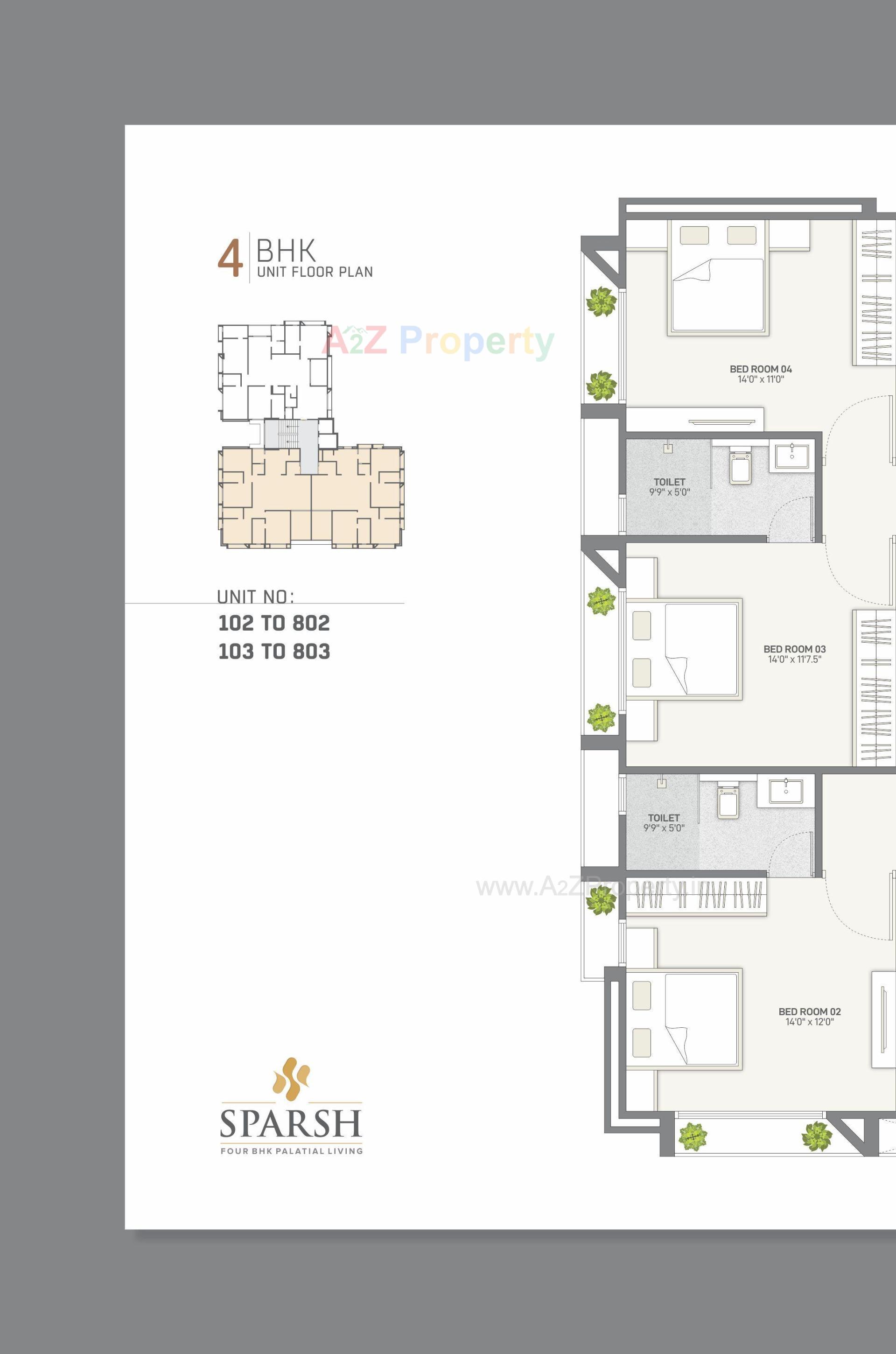 Layout of real estate project Sparsh Residency located at Bhadaj, Ahmedabad, Gujarat