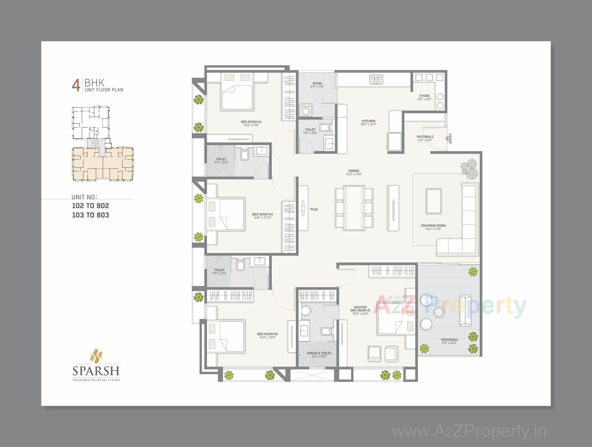 Layout of real estate project Sparsh Residency located at Bhadaj, Ahmedabad, Gujarat