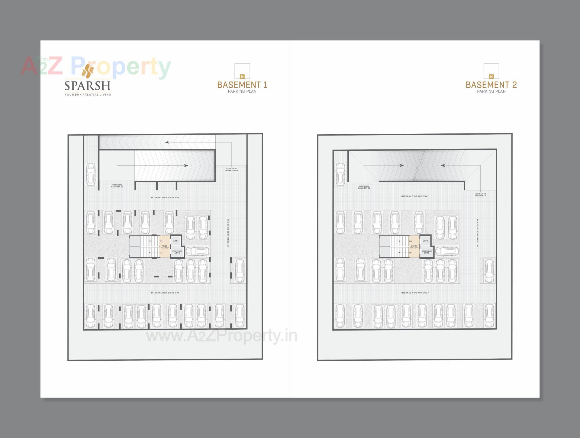 Layout of real estate project Sparsh Residency located at Bhadaj, Ahmedabad, Gujarat