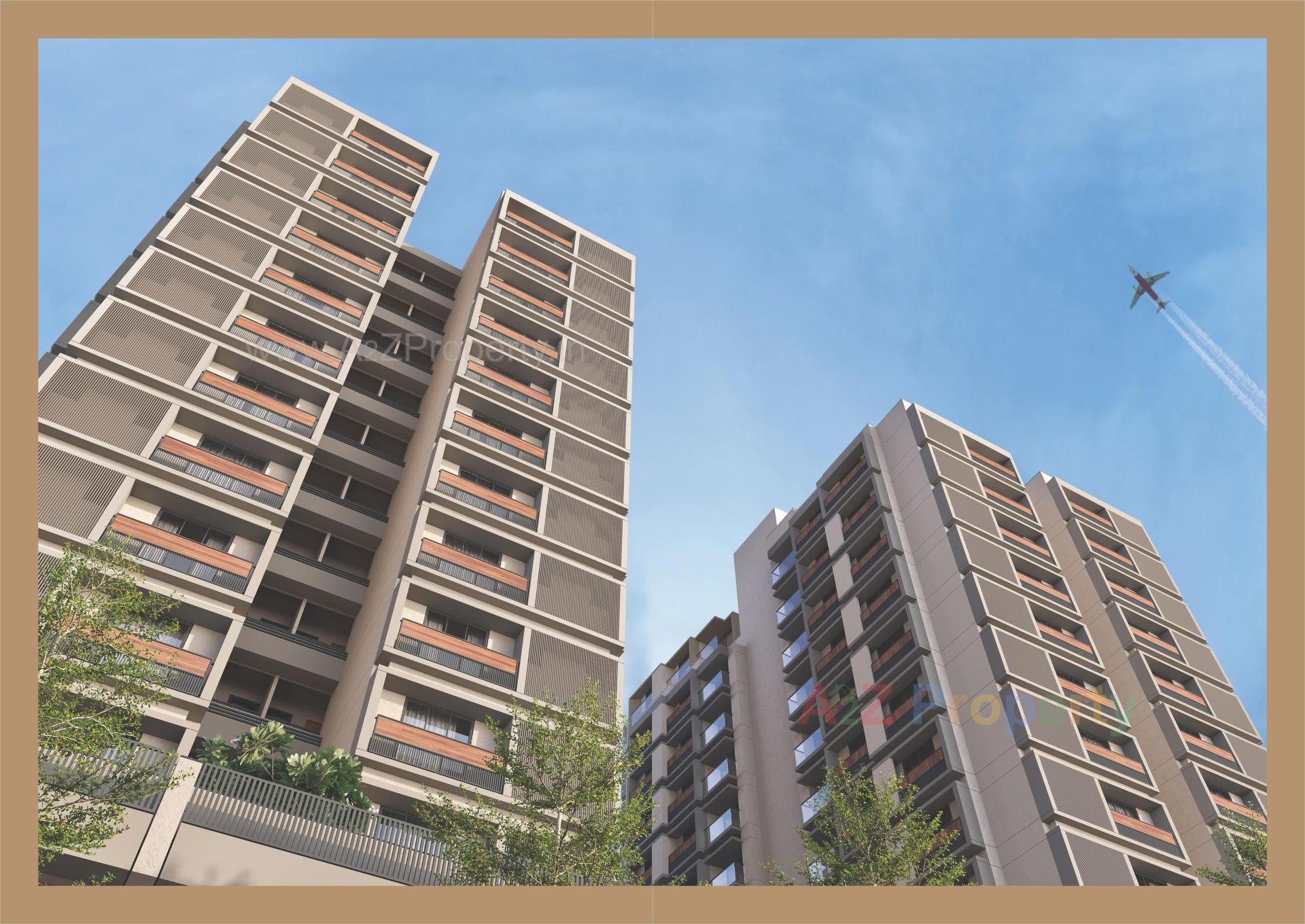 3D Elevation of real estate project Sparsh located at Ghuma, Ahmedabad, Gujarat