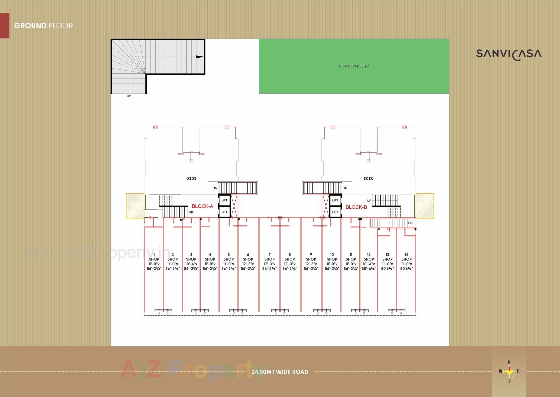 Layout of real estate project Sparsh located at Ghuma, Ahmedabad, Gujarat