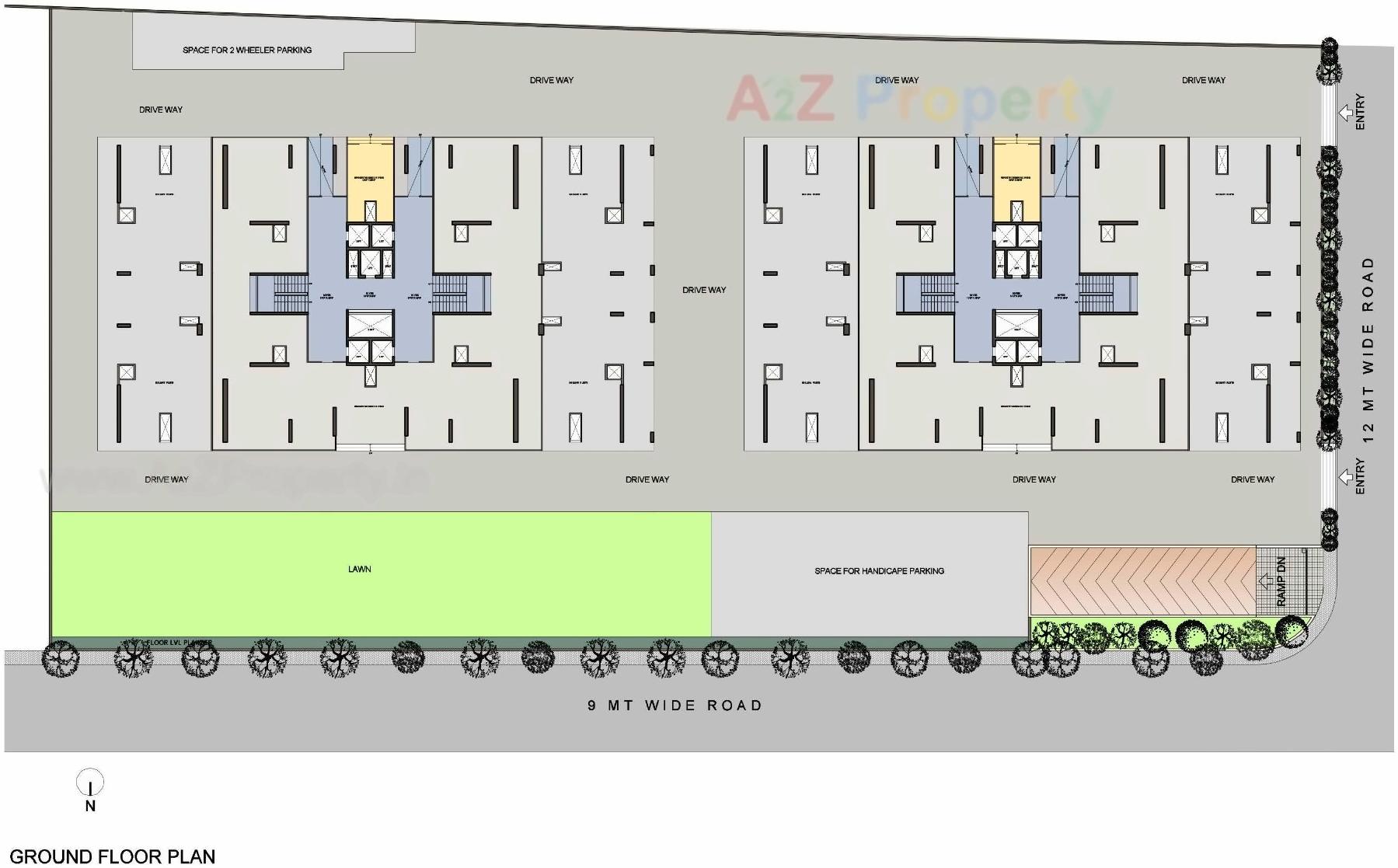 Layout of real estate project Spectra located at Bopal, Ahmedabad, Gujarat