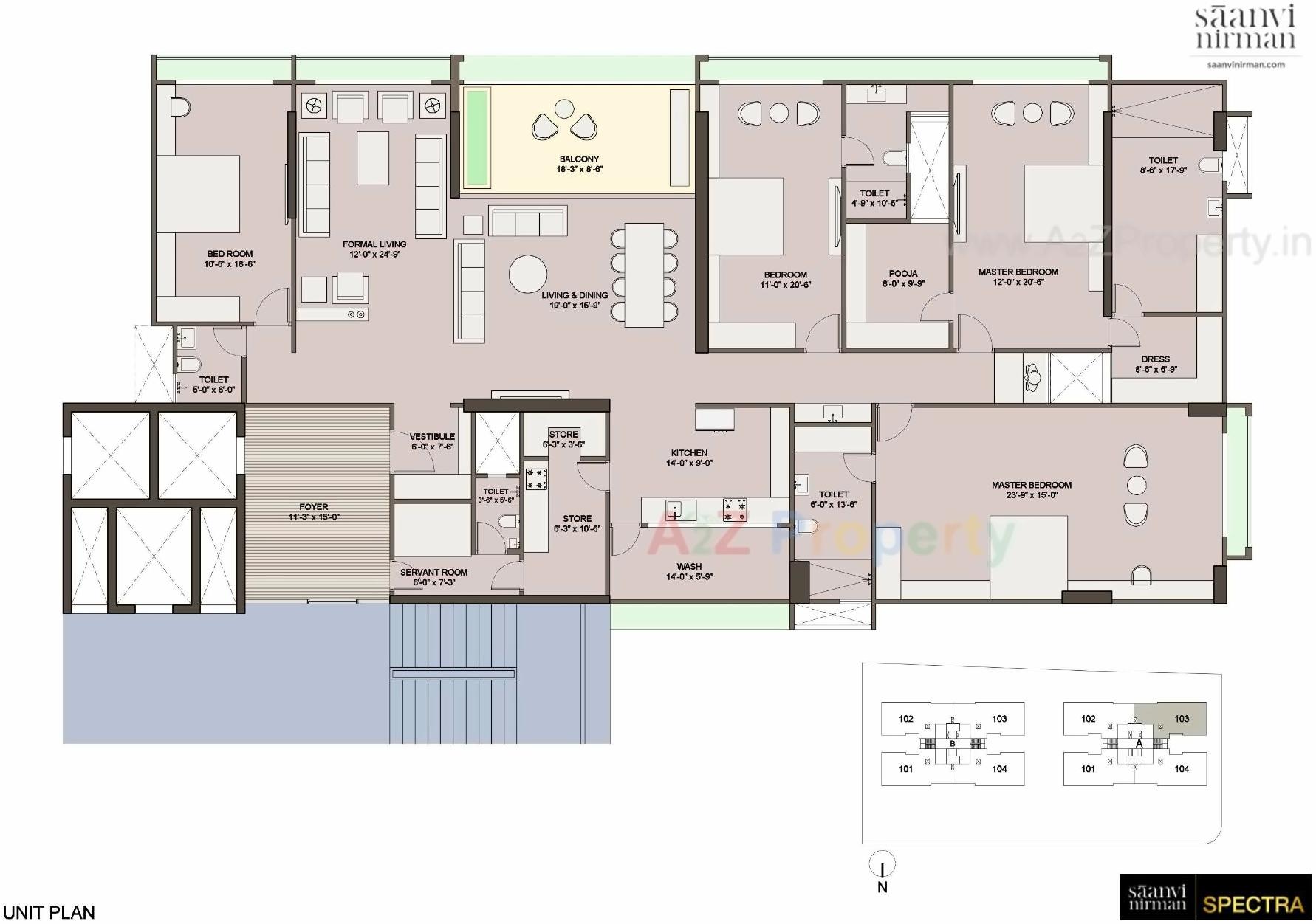 Layout of real estate project Spectra located at Bopal, Ahmedabad, Gujarat