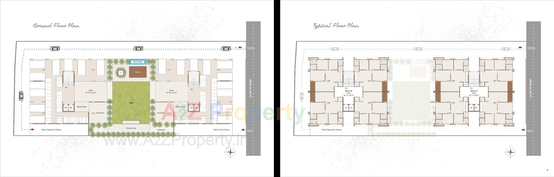 Layout of real estate project Spectrum Elegance located at Ahmedabad, Ahmedabad, Gujarat
