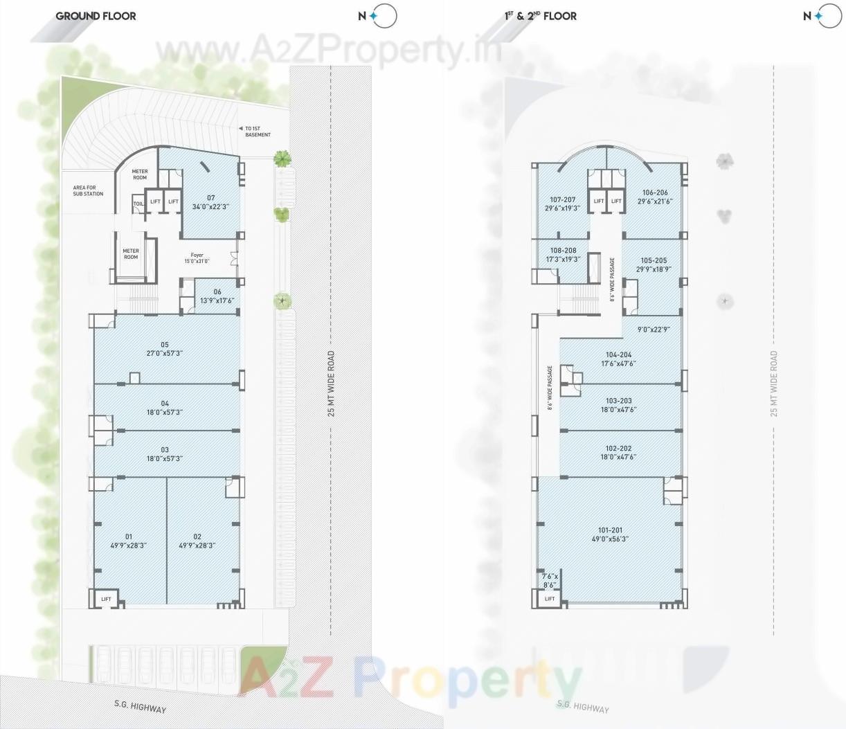 Layout of real estate project Spinel located at Sola, Ahmedabad, Gujarat