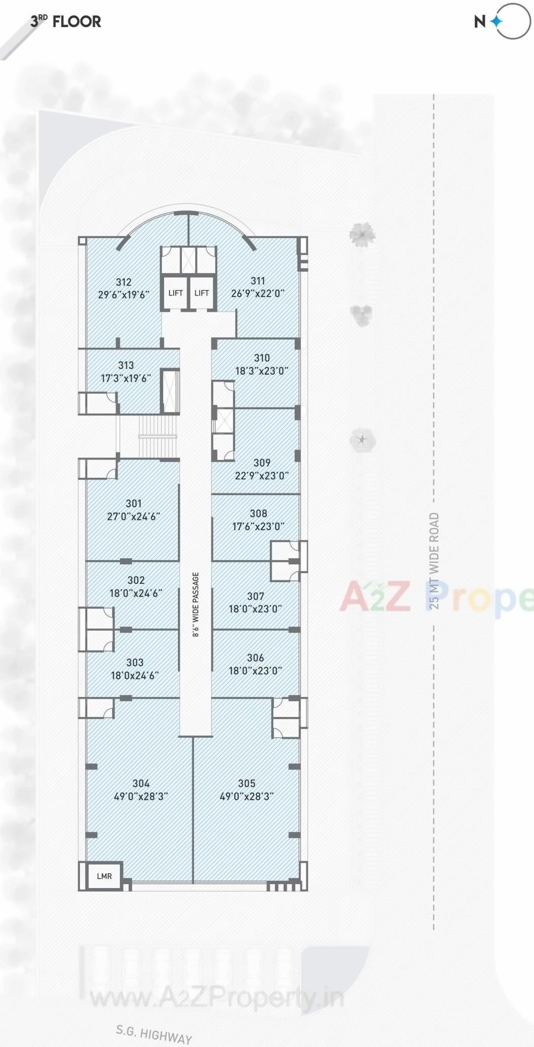 Layout of real estate project Spinel located at Sola, Ahmedabad, Gujarat