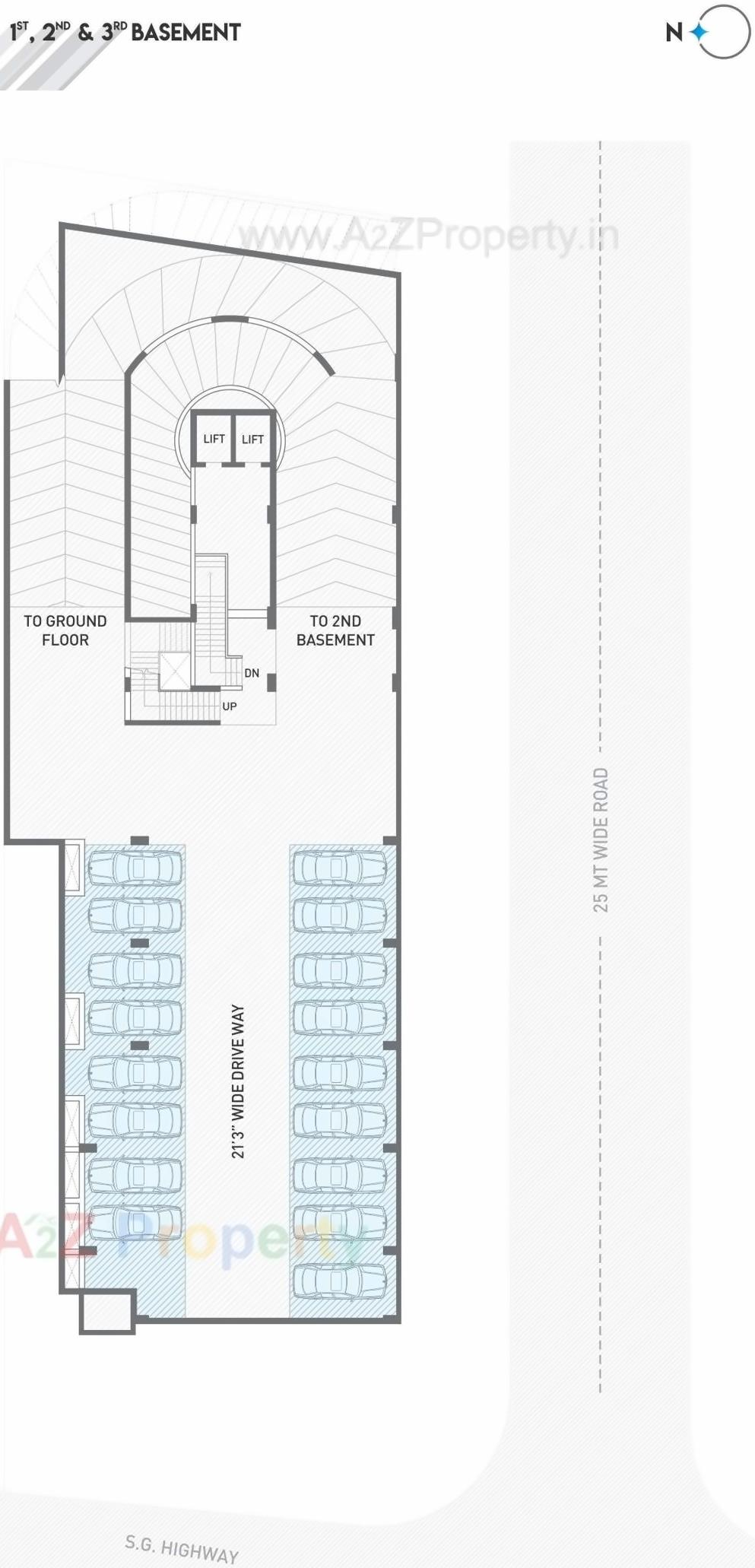 Layout of real estate project Spinel located at Sola, Ahmedabad, Gujarat