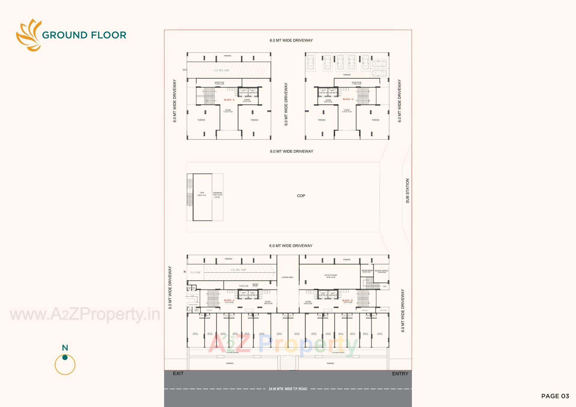 Layout of real estate project Sreevas located at Chiloda, Ahmedabad, Gujarat