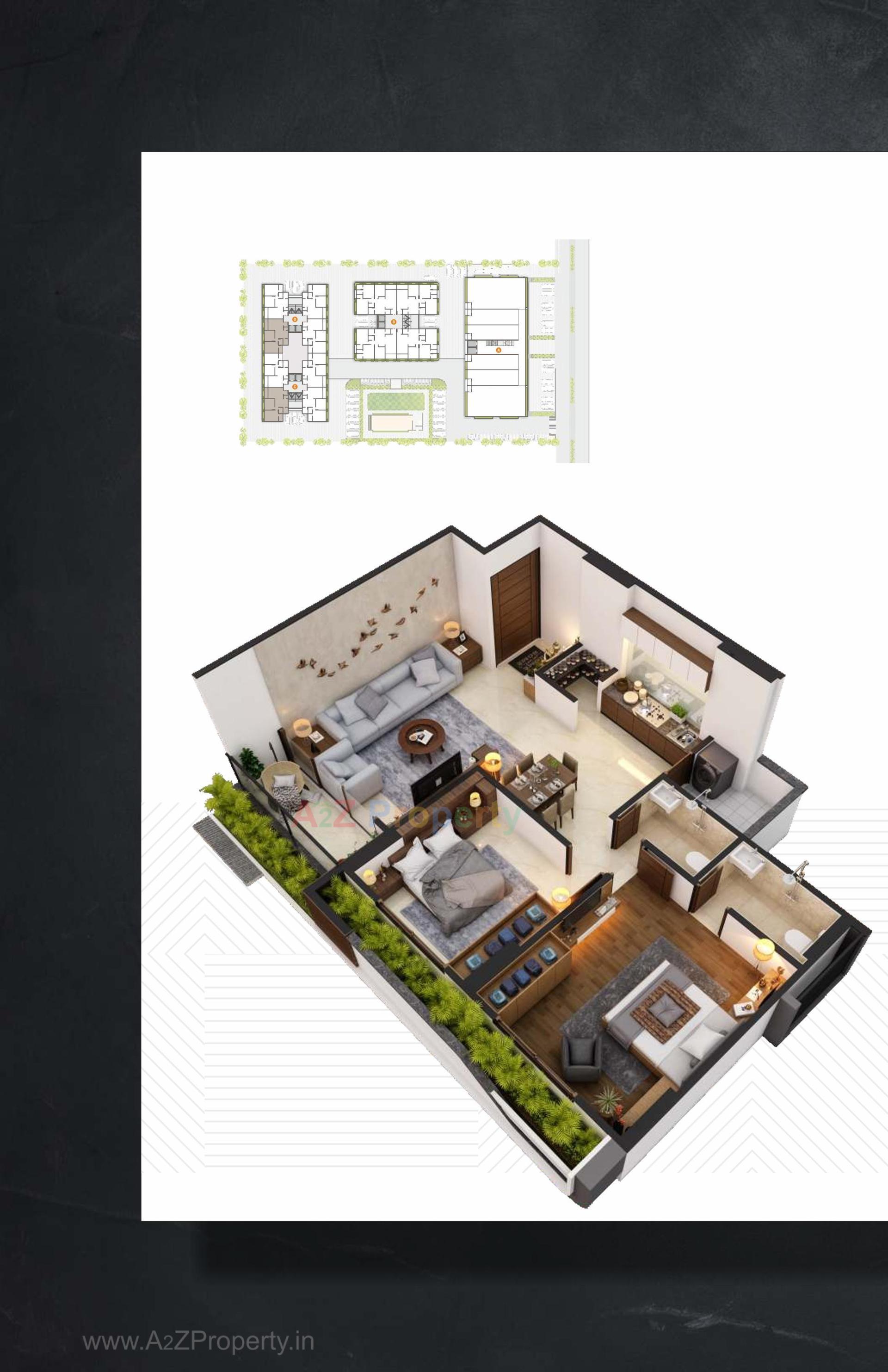 Layout of real estate project Star Icon   Paradise located at Hanspura, Ahmedabad, Gujarat