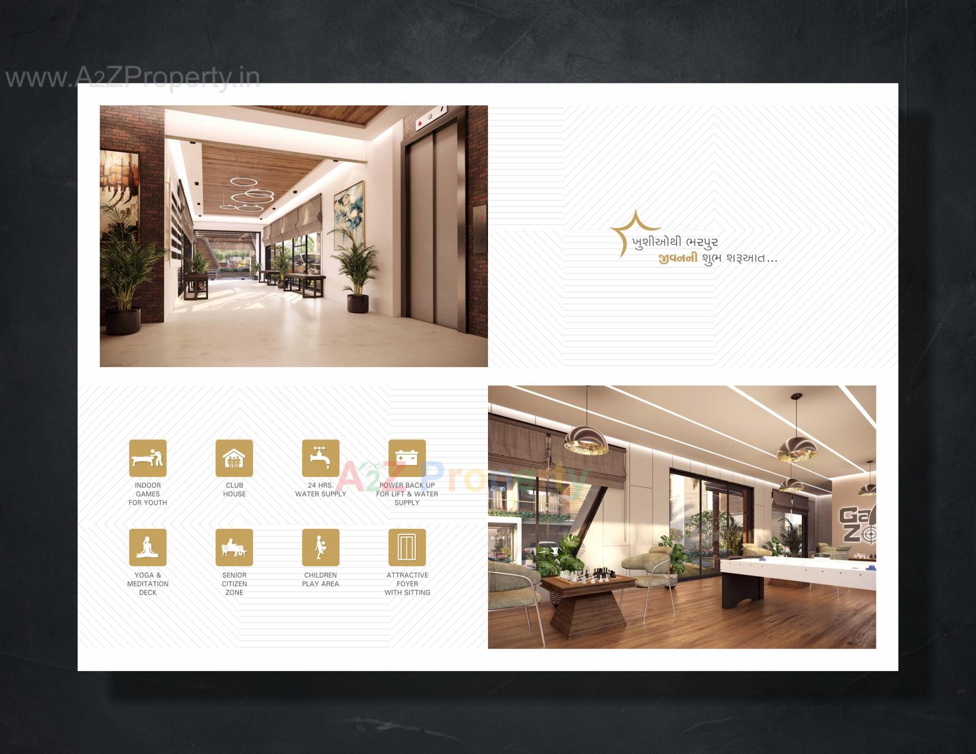 Layout of real estate project Star Icon   Paradise located at Hanspura, Ahmedabad, Gujarat