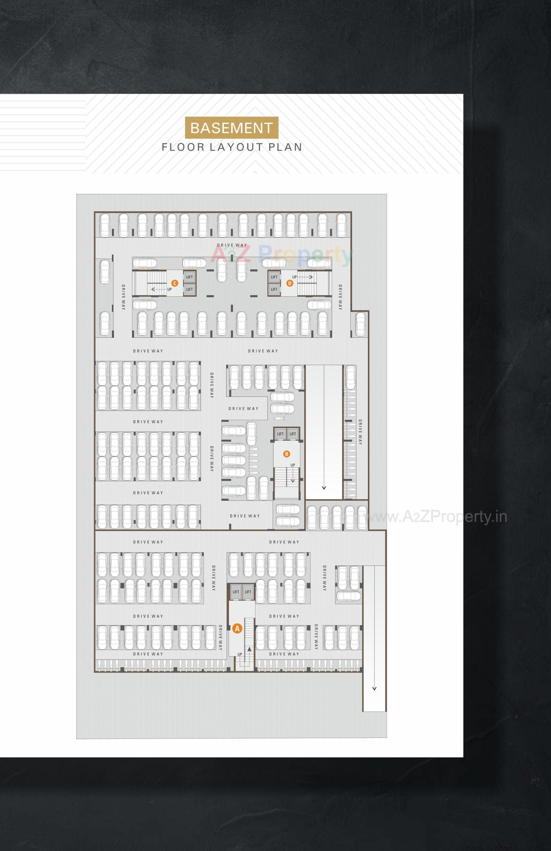 Layout of real estate project Star Icon   Paradise located at Hanspura, Ahmedabad, Gujarat