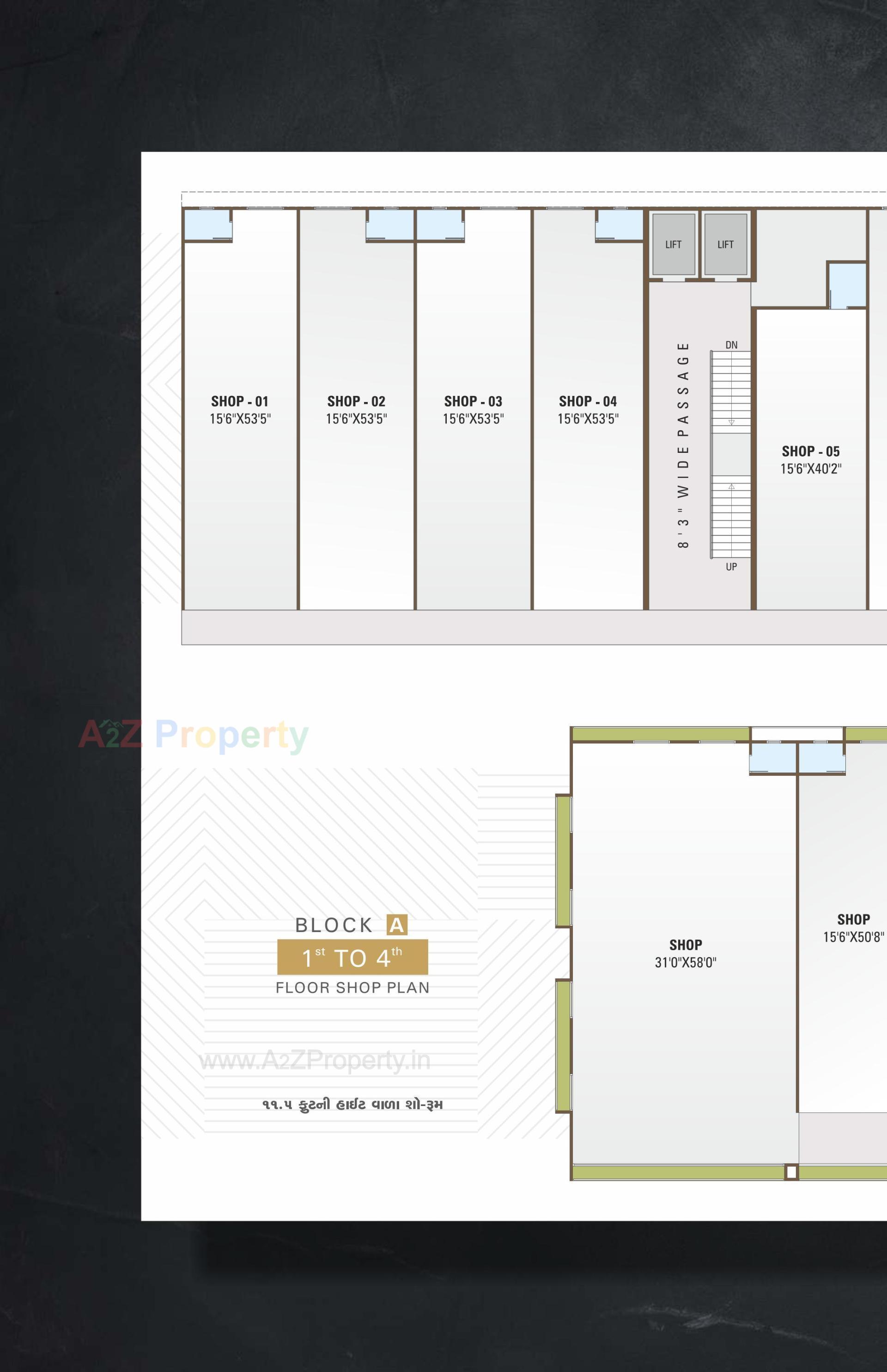 Layout of real estate project Star Icon   Paradise located at Hanspura, Ahmedabad, Gujarat