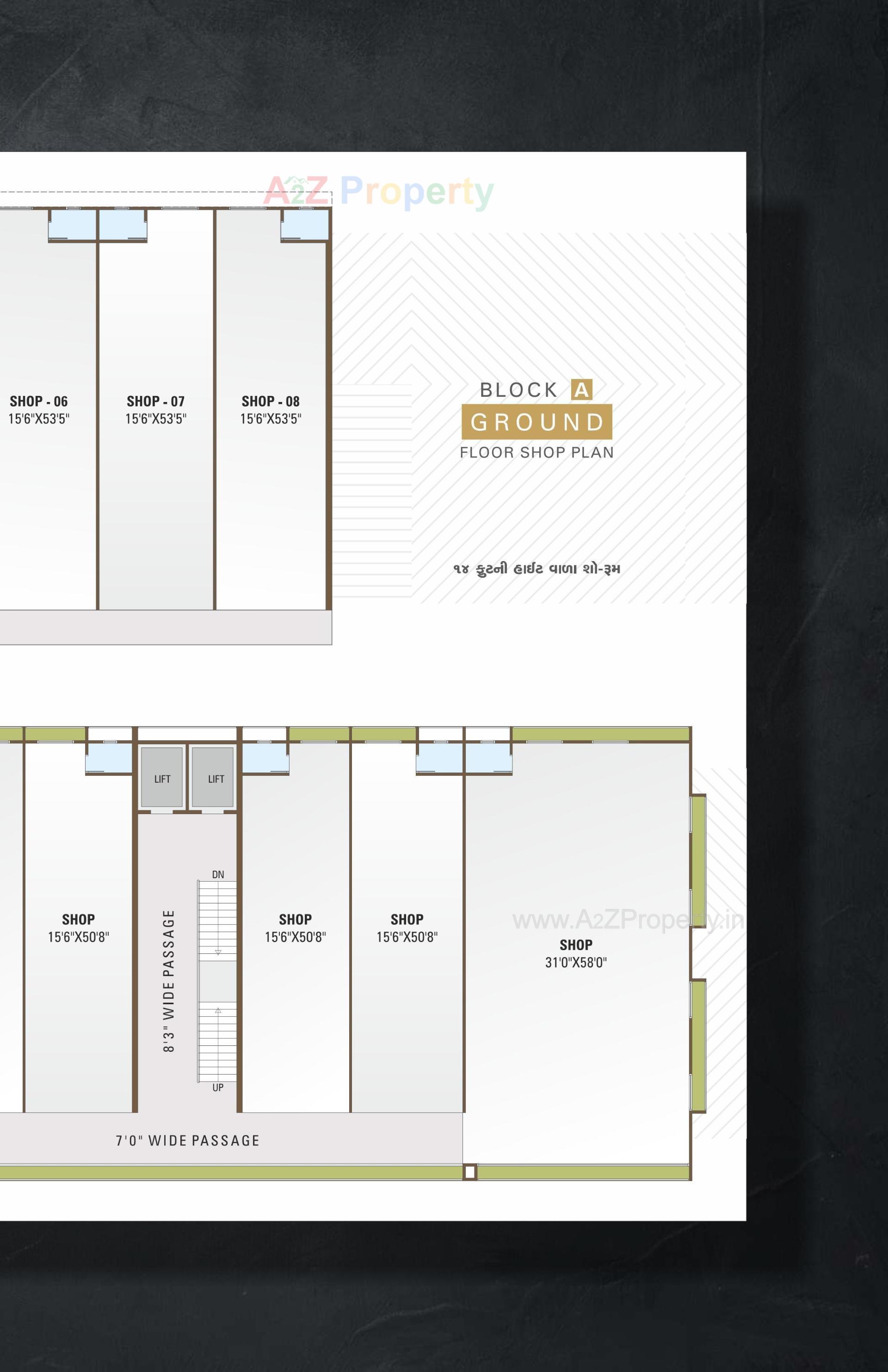 Layout of real estate project Star Icon   Paradise located at Hanspura, Ahmedabad, Gujarat